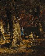 Charles Jacque The Old Forest oil painting on canvas